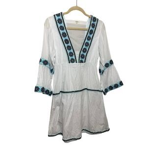 Daft Cotton Embroidered Mini Dress Sz. S